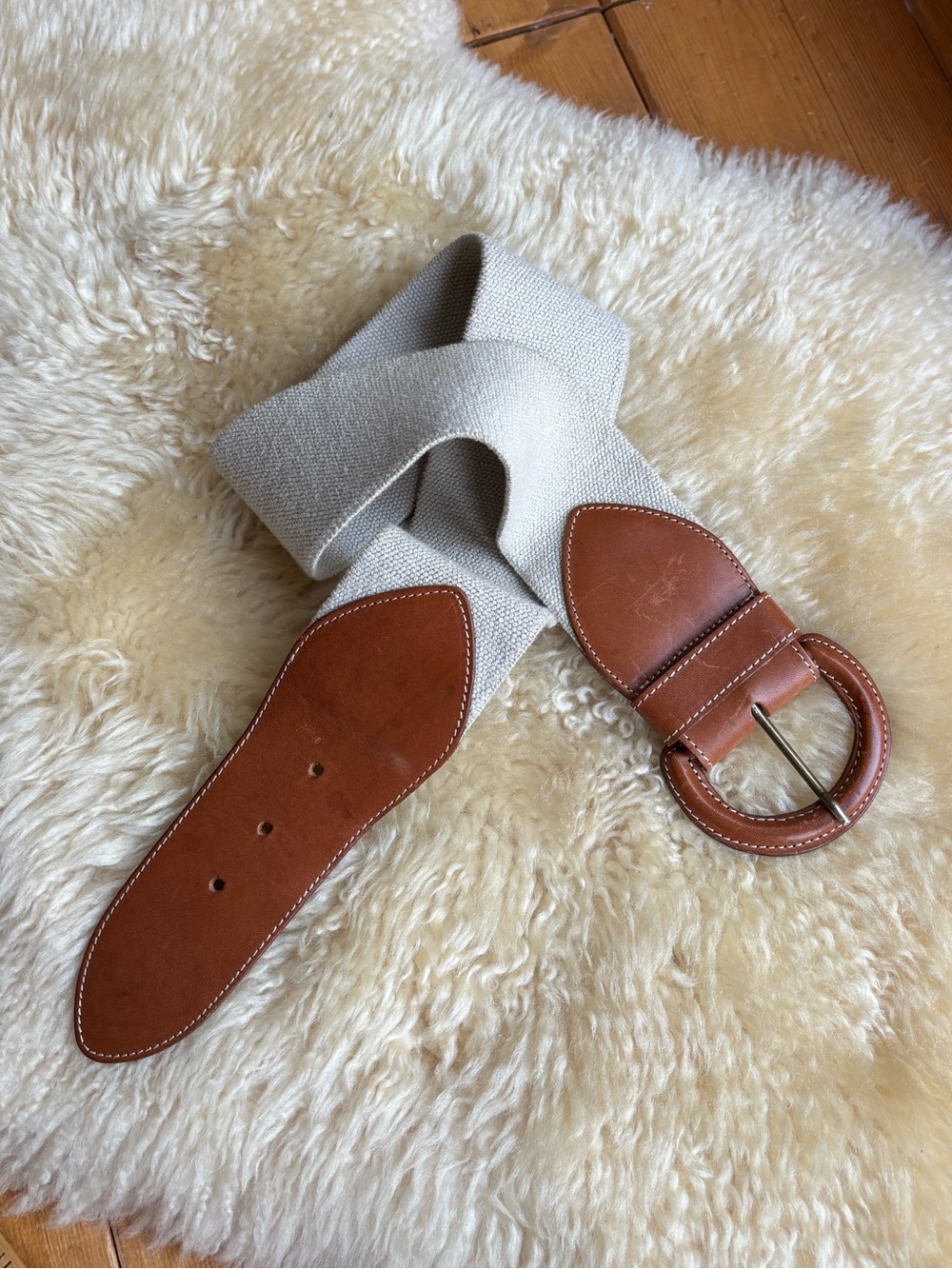 Vintage 80’s Laura Ashley Leather Belt